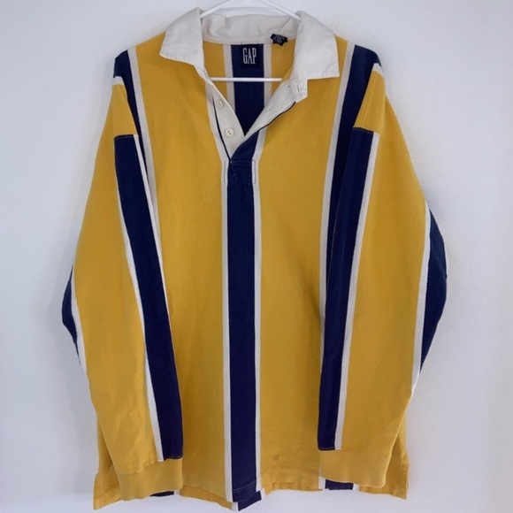90’s GAP Color Block Rugby Polo Shirt - Picture 5 of 13